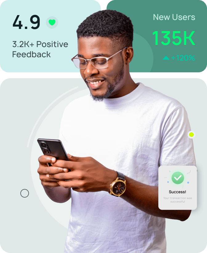 Man using Kobo App to Pay Blls